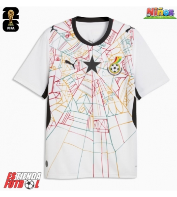 Ghana Primera Equipación Niños Mundial 2026 Manga Corta (+ Pantalones cortos)